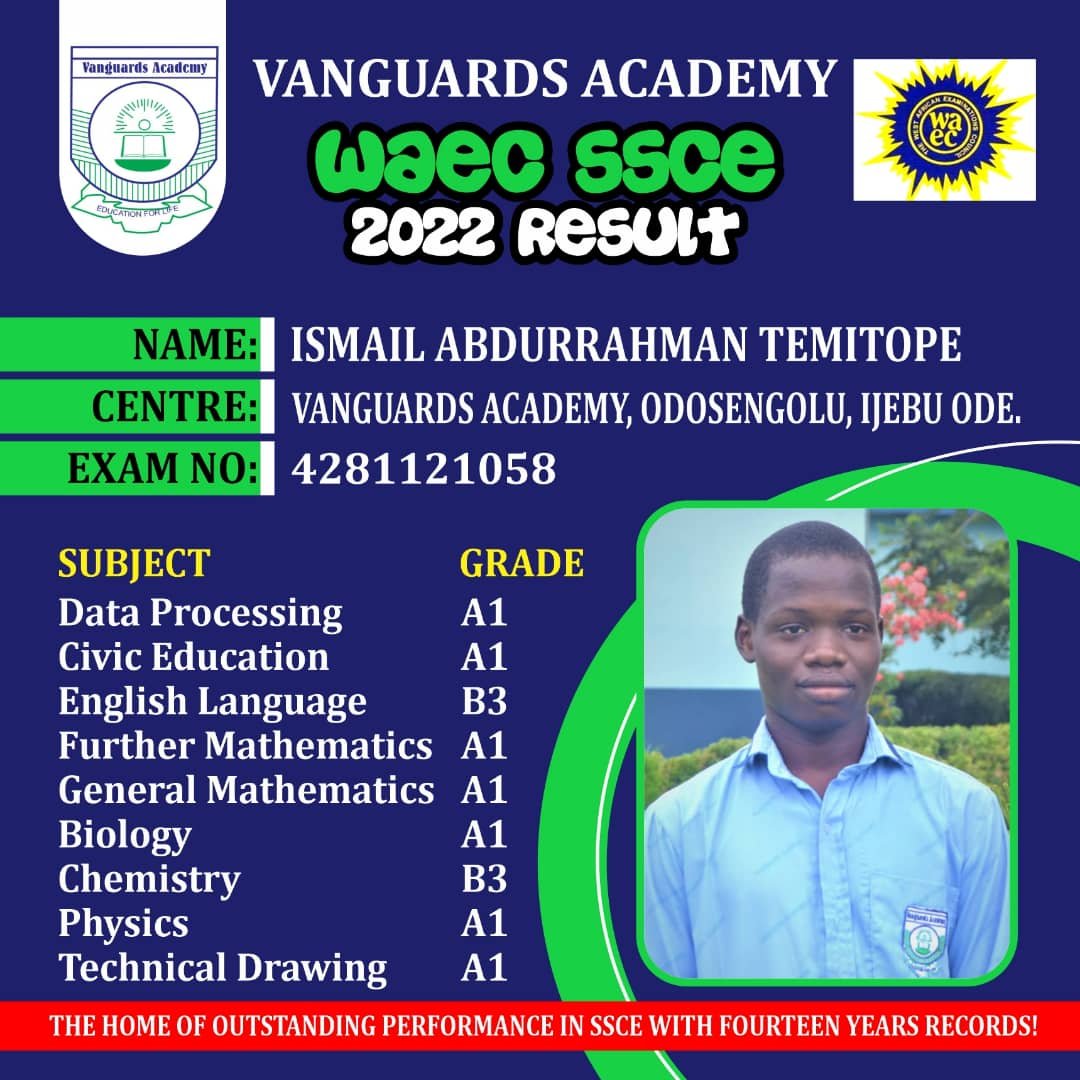 Vanguards Academy &ndash; Motto: Education for Life
